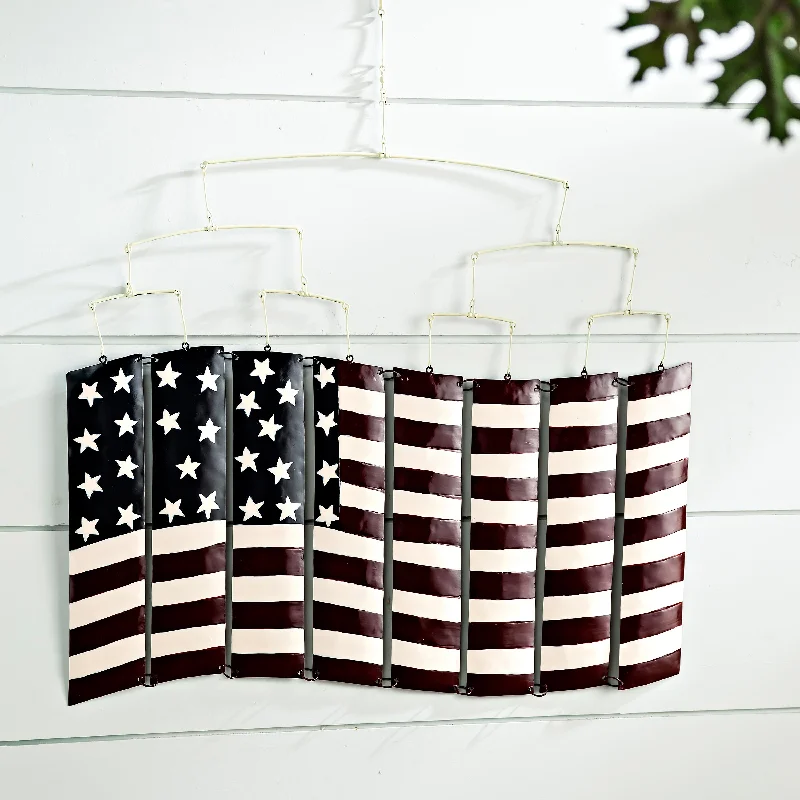 American Flag Metal Mobile