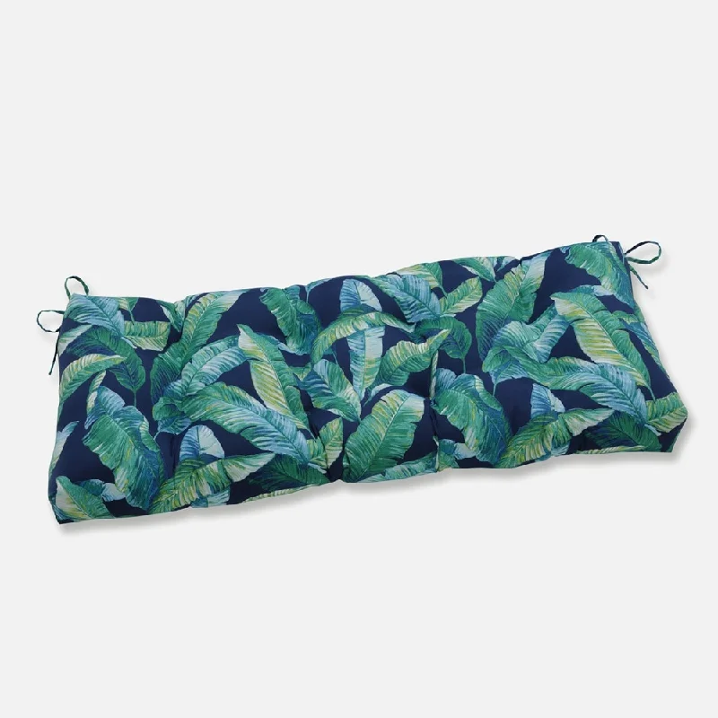 Pillow Perfect Outdoor Hanalei Lagoon Blown Bench Cushion