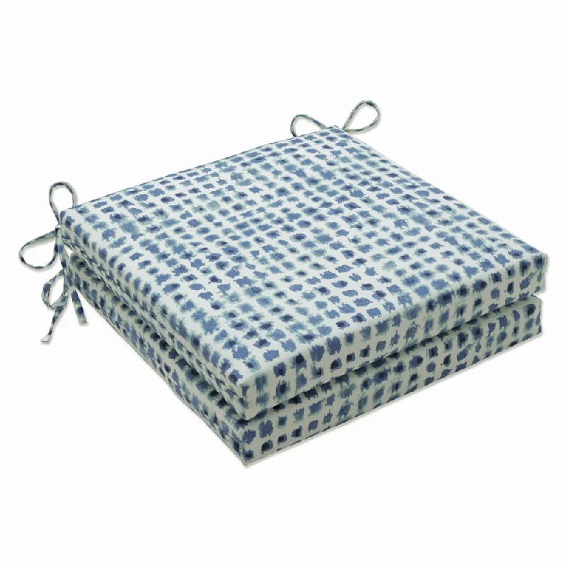 Pillow Perfect Outdoor | Indoor Alauda Porcelain Squared Corners Seat Cushion (Set of 2) 20 X 20 X 3