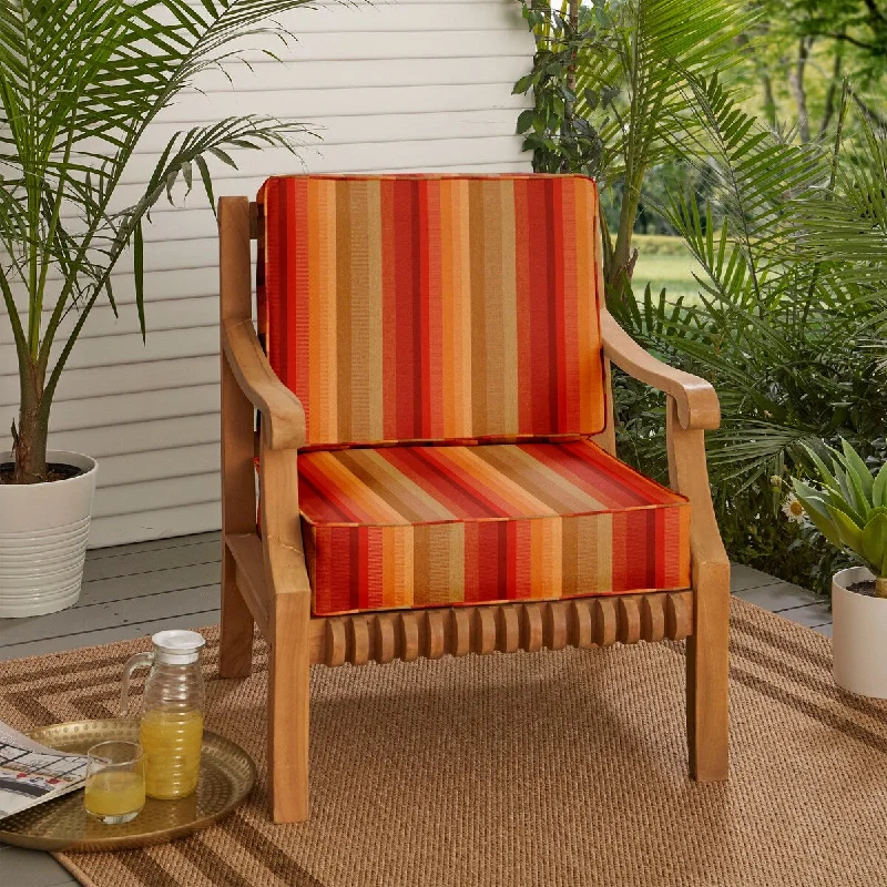 Sunbrella Indoor/Outdoor Corded Cushion Set - 22" x 22" x 4"