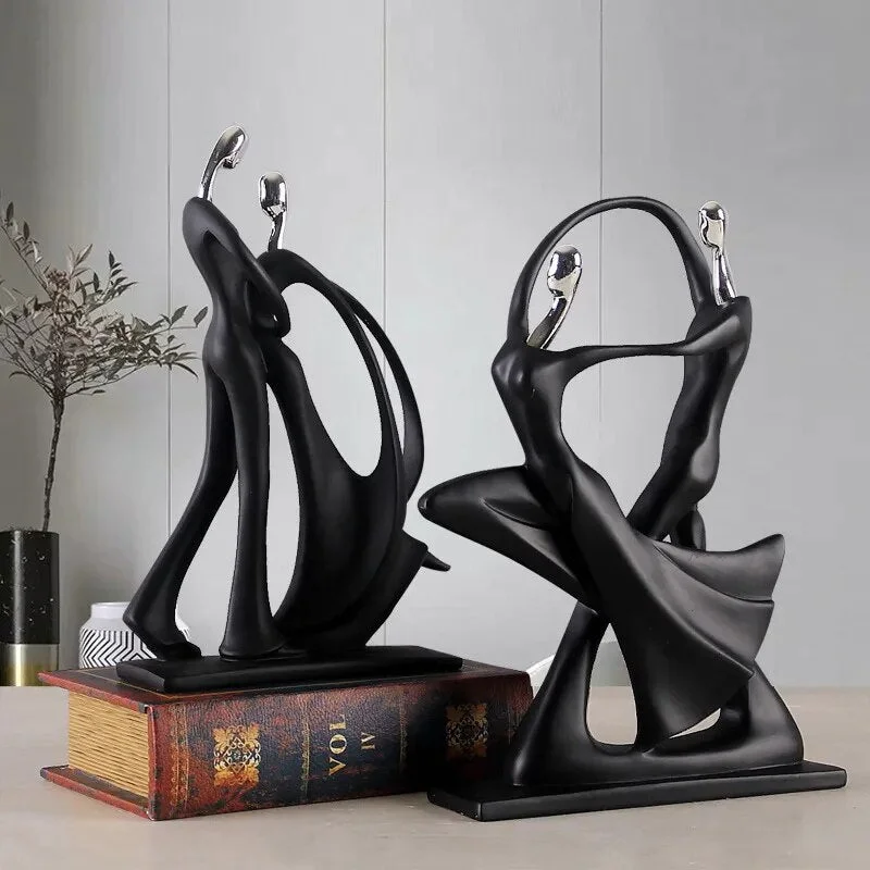 ArtZ® Nordic Abstract Dancing Couple Sculptures