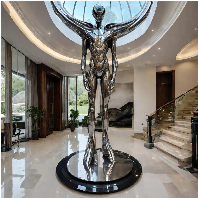 ArtZ® Stainless Steel Alien Sculpture