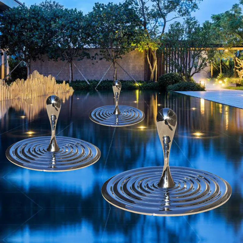 ArtZ® Stainless Steel Water Drop Sculptures