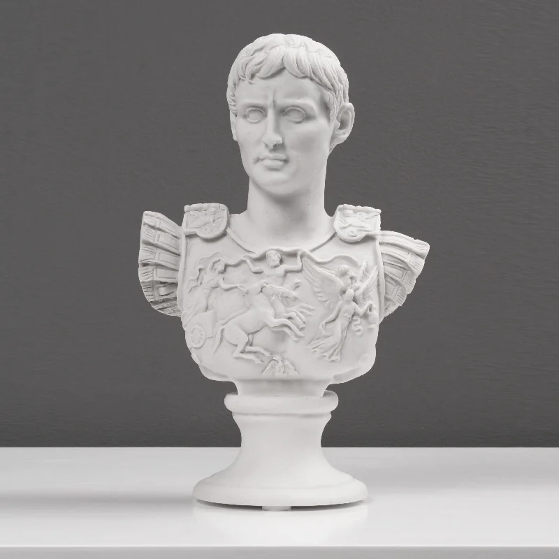 Augustus Caesar Bust as Centurion of Primaporta Sculpture (Small)