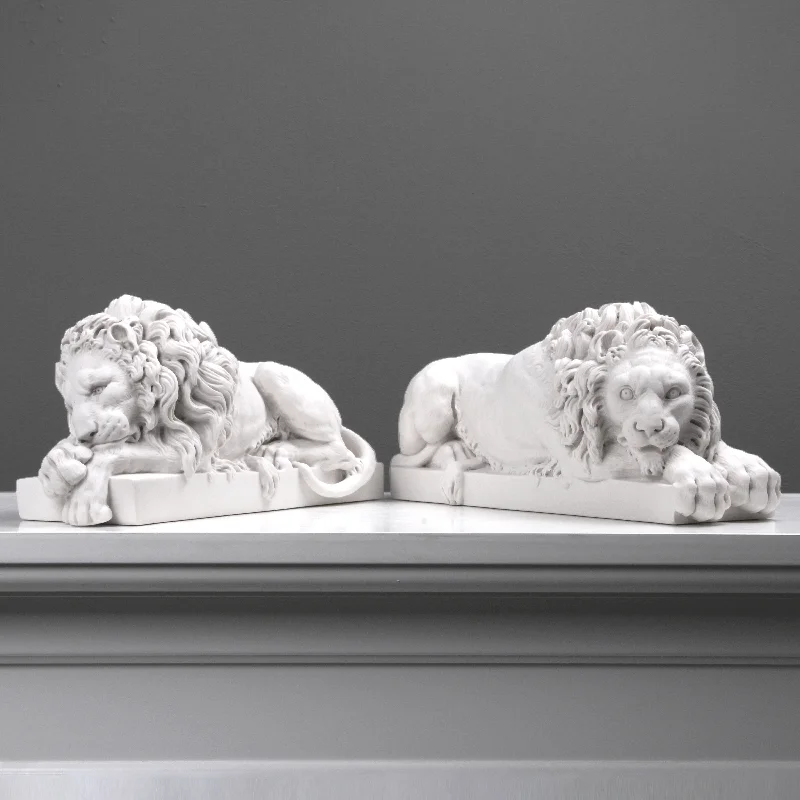 Canova Lions - Statues in Pair (Small)