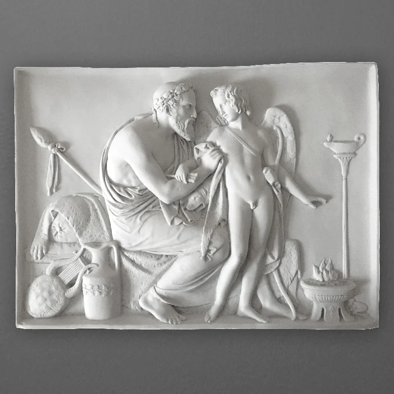 Cupid Received by Anacreon Bas-Relief