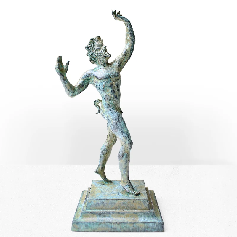 Dancing Faun Statue (Bronze)