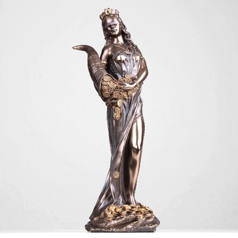 Goddess of Fortune Statue (Cold Cast Bronze Sculpture)