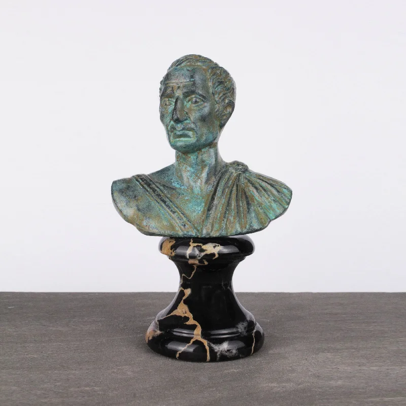 Julius Caesar Bust (Green Bronze)