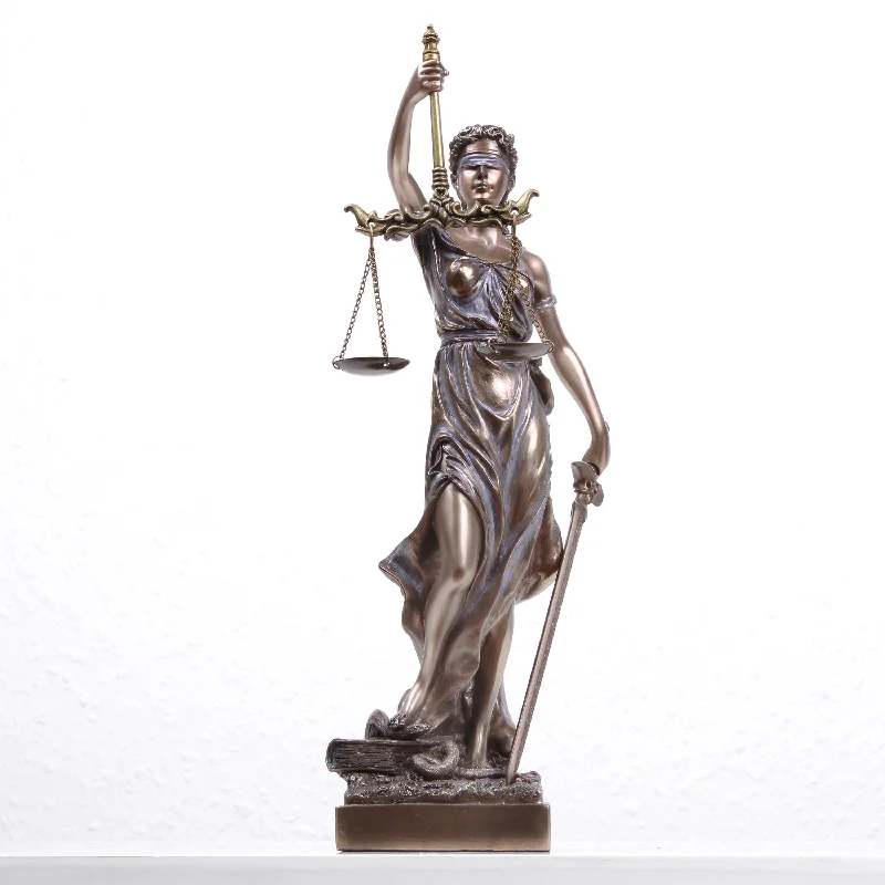 Lady Justice Statue of Justitia (Cold Cast Bronze Sculpture)