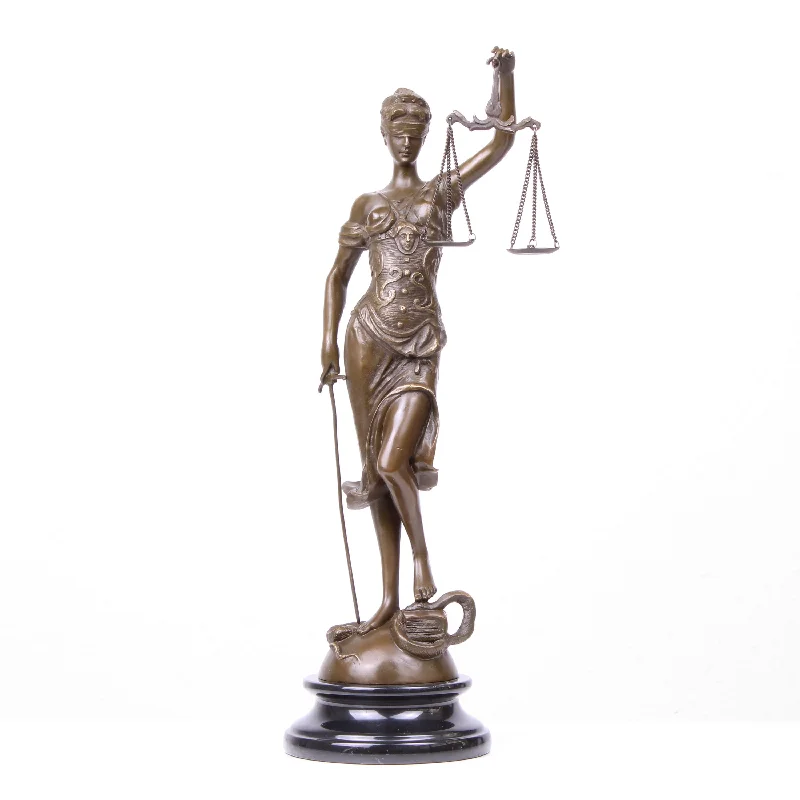 Lady of Justice Bronze Statue (Hot Cast Bronze Sculpture)