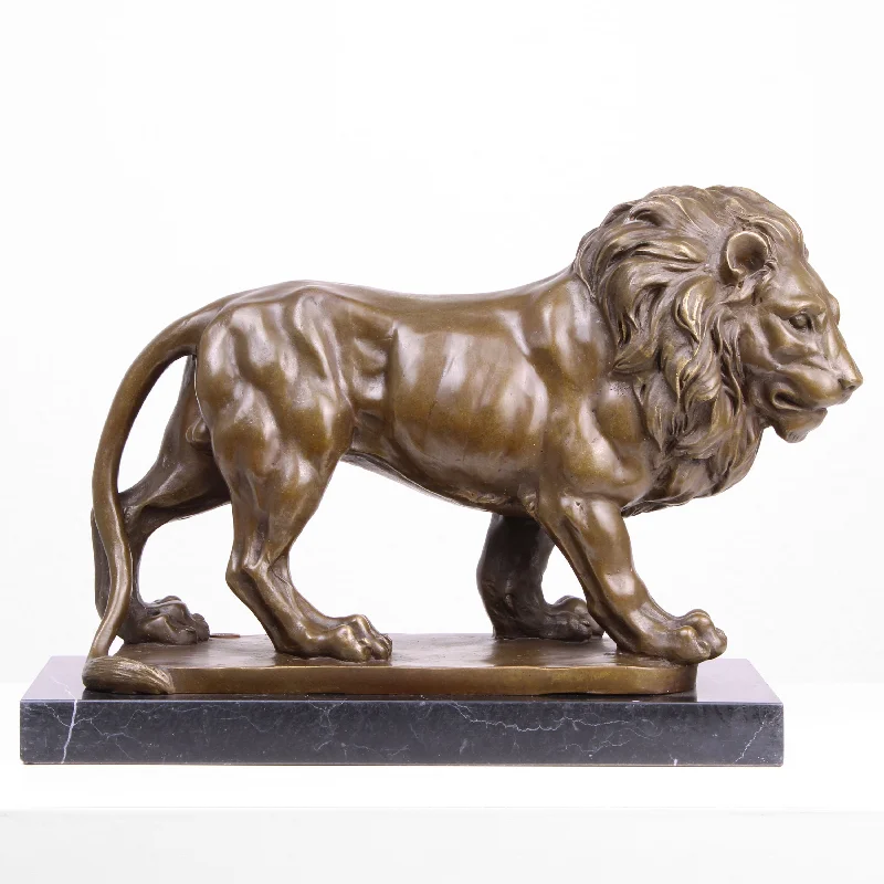 Large Lion Bronze Statue (Hot Cast Bronze Sculpture)