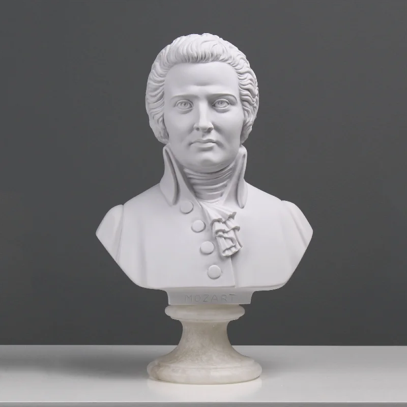 Mozart Bust Statue