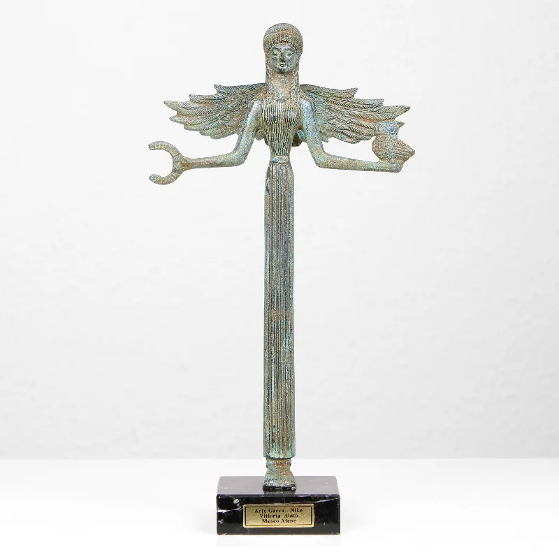 Nike Greek Goddess Statue (Bronze Sculpture)