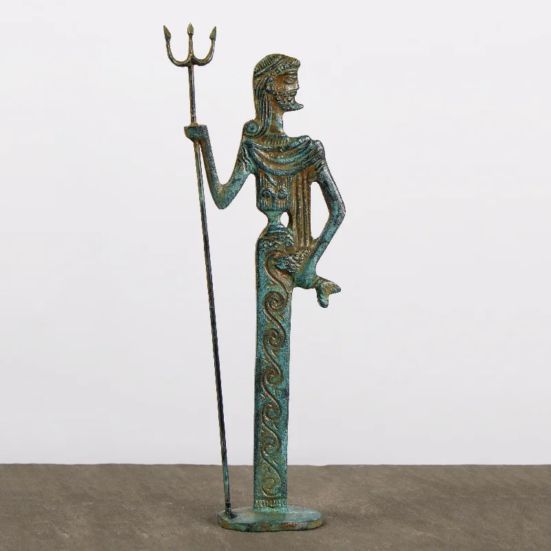 Poseidon Statue Bronze (Small) - God of the Sea