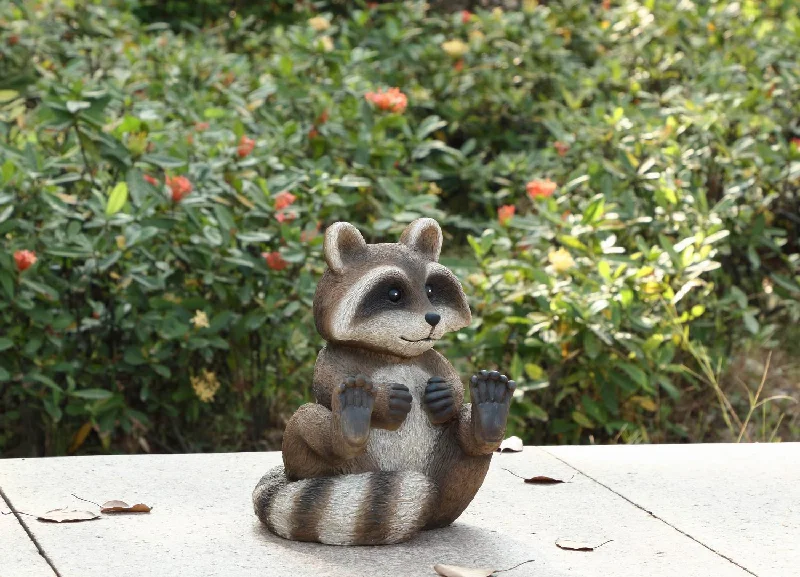 Racoon Sitting Statue