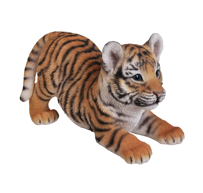 Tiger Baby Playing Statue