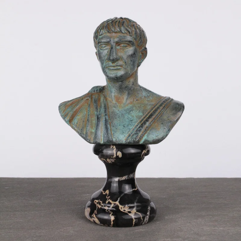 Trajan Bust (Green Bronze)