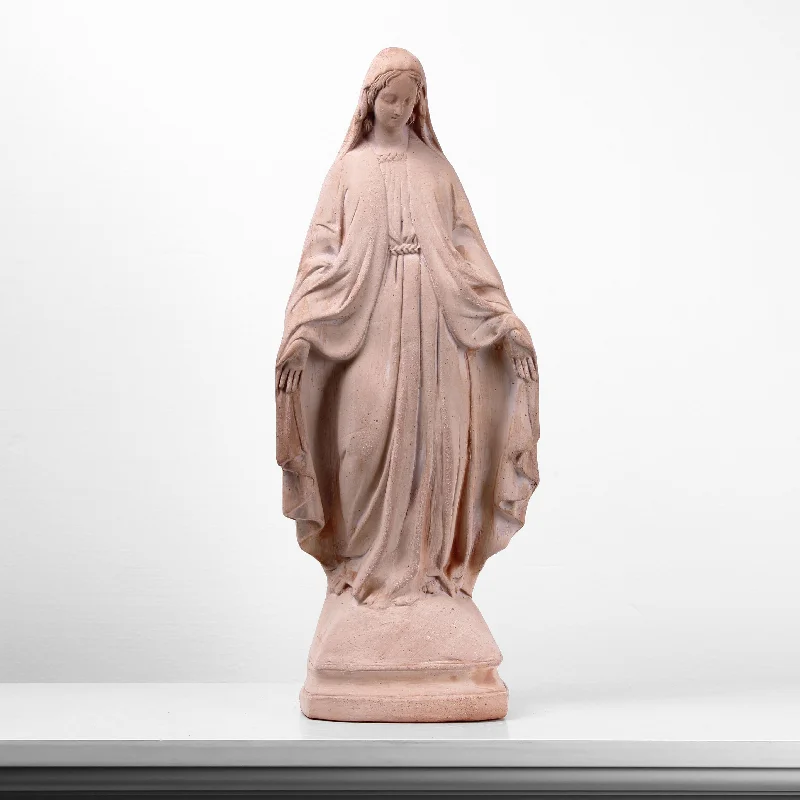 Virgin Mary Garden Statue Terracotta