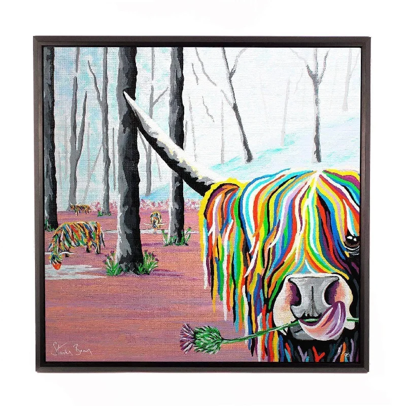 Agnes McCoo & The Weans - Framed Limited Edition Aluminium Wall Art