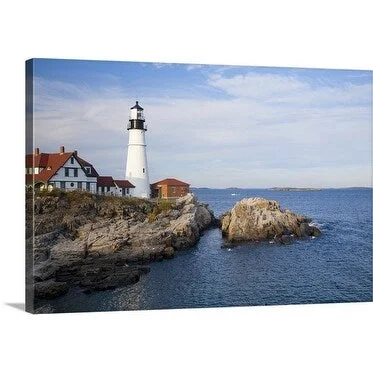 Gareth McCormack Premium Thick-Wrap Canvas entitled Cape Elizabeth lighthouse, Maine, New England