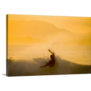 Greg Elms Premium Thick-Wrap Canvas entitled Surfer, Byron Bay, New South Wales, Australia