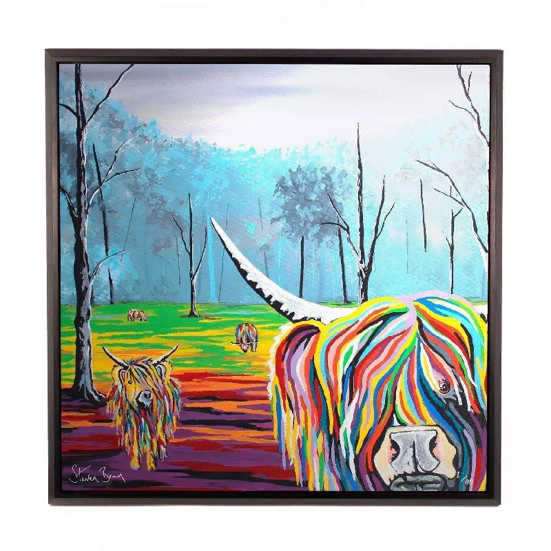 Mary McCoo & The Weans - Framed Limited Edition Aluminium Wall Art