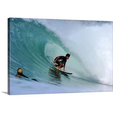 Paul Kennedy Premium Thick-Wrap Canvas entitled Surfing, Pulau Nias, Lagundri Bay, Indonesia, South-East Asia