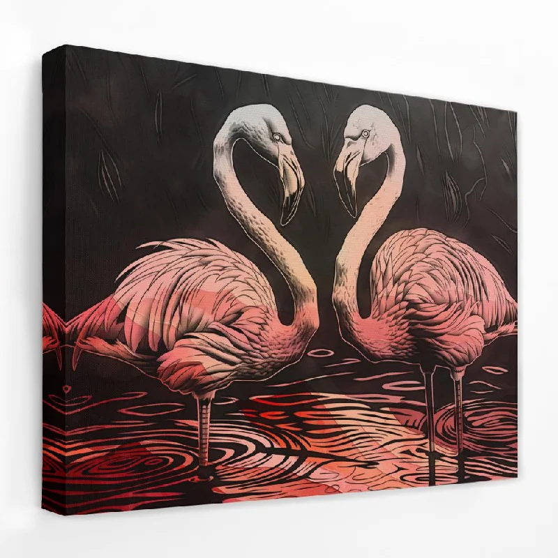 Pond Flamingos