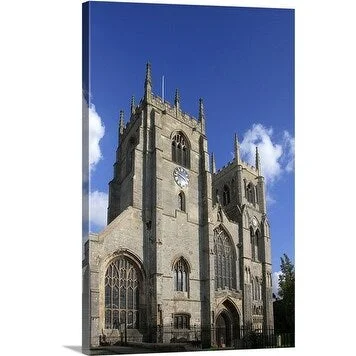 Premium Thick-Wrap Canvas entitled Exterior view of St Margaret's Church, King's Lynn town, North Norfolk, England