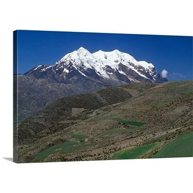 Premium Thick-Wrap Canvas entitled Mount Ilimani, Cordillera Real, Andes Mountains, Bolivia