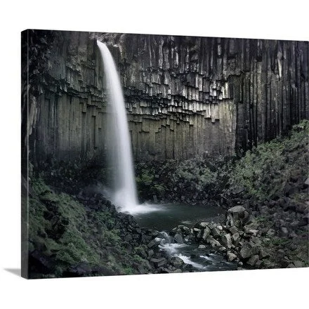 Premium Thick-Wrap Canvas entitled Svartifoss, Skaftafell National Park Iceland, Europe