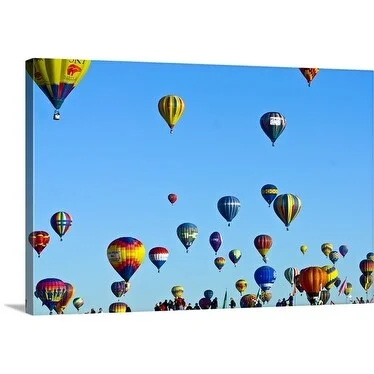 Ray Laskowitz Premium Thick-Wrap Canvas entitled Hot air balloons, Albuquerque, New Mexico, United States