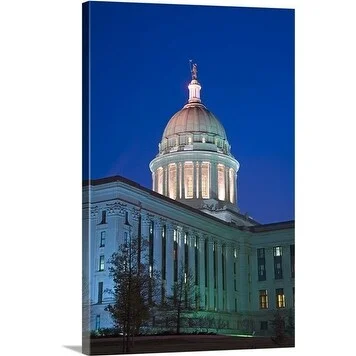 Richard Cummins Premium Thick-Wrap Canvas entitled Oklahoma State Capitol Building, Oklahoma City, Oklahoma, USA