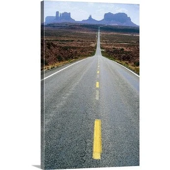 Ruth Eastham Premium Thick-Wrap Canvas entitled Desert Road, Monument Valley Navajo Tribal Park, Arizona, USA